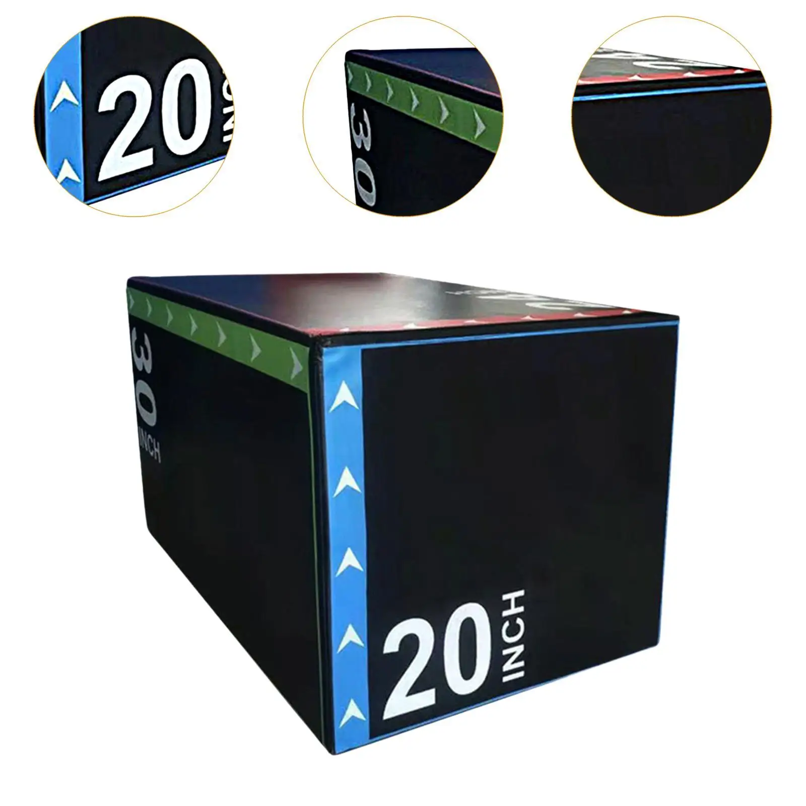 3 in 1 Jump Box Plyo Box High-Density Agility Conditioning Strength Training Dips Lunges For Home Gym Excerise Training jump box