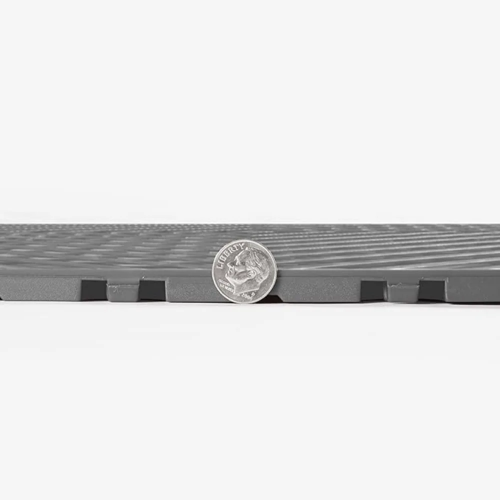 Garage Floor Tile 52 Tiles 12"x 12" Snap-Together Garage Flooring Tiles Exterior Terrace Floor Deck for Outdoor Vented Garden
