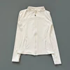 Quick Dry Stand Up Collar Fitness Jacket For Women Slim-Fit Zipper Yoga Wear Long Sleeve Breathable Running Sports Cycling Top 4
