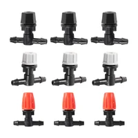 Adjustable Mist Nozzles With 4/7mm Hose Black Tee Joint Garden Irrigation Sprinklers Cooling Humidification Atomization Nozzles 1