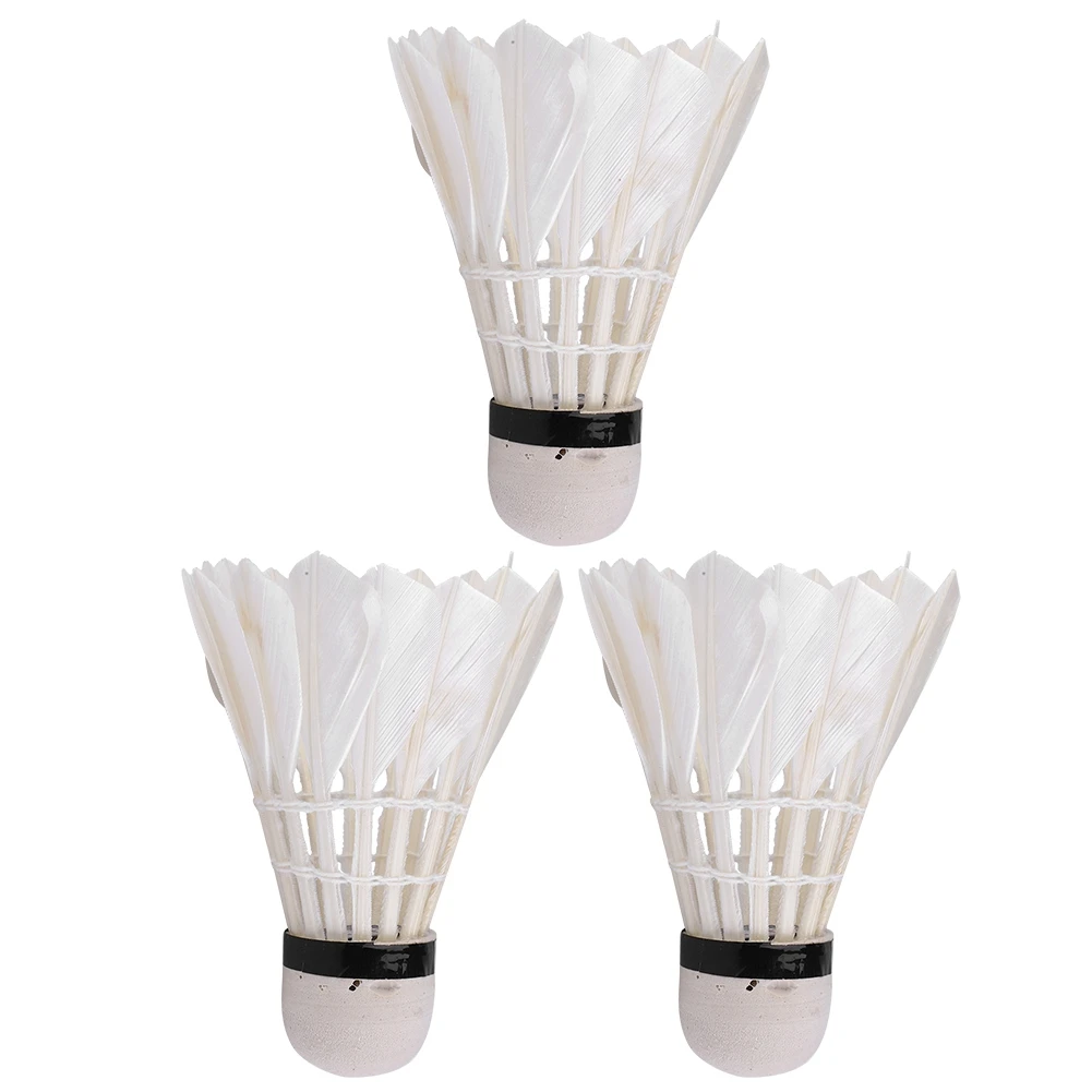 Good Elasticity Badminton Balls Advanced Goose White Shuttlecock Good Strength Family Casual Playing for Practice Home