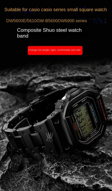For Casio Small square watch Strap DW5600/5610/GW-B5600 GA