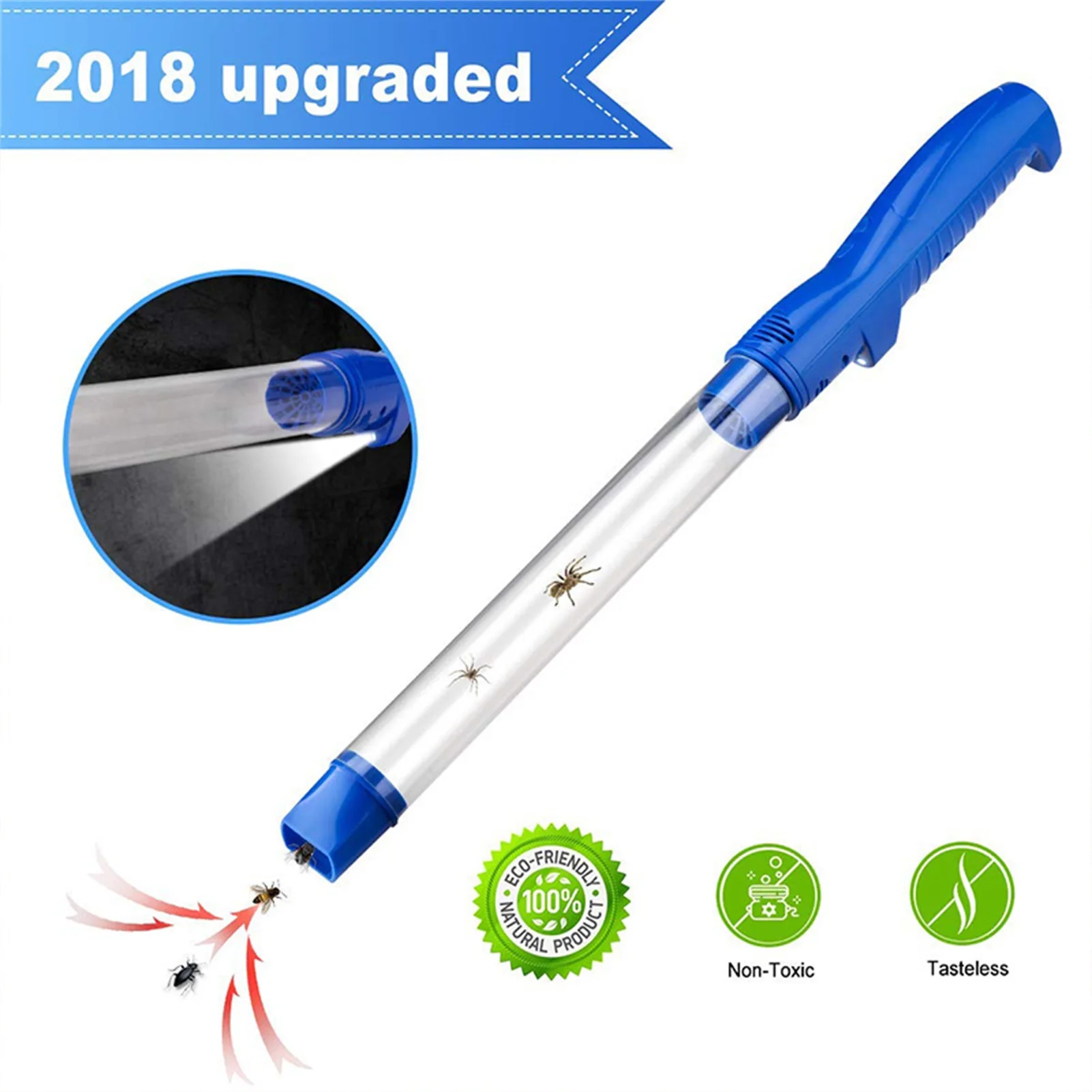 Insect Catcher Suction Trap Tube Handheld Bugs Fly Vacuum Cleaner Household InsectsFly Catcher PestTrap Control