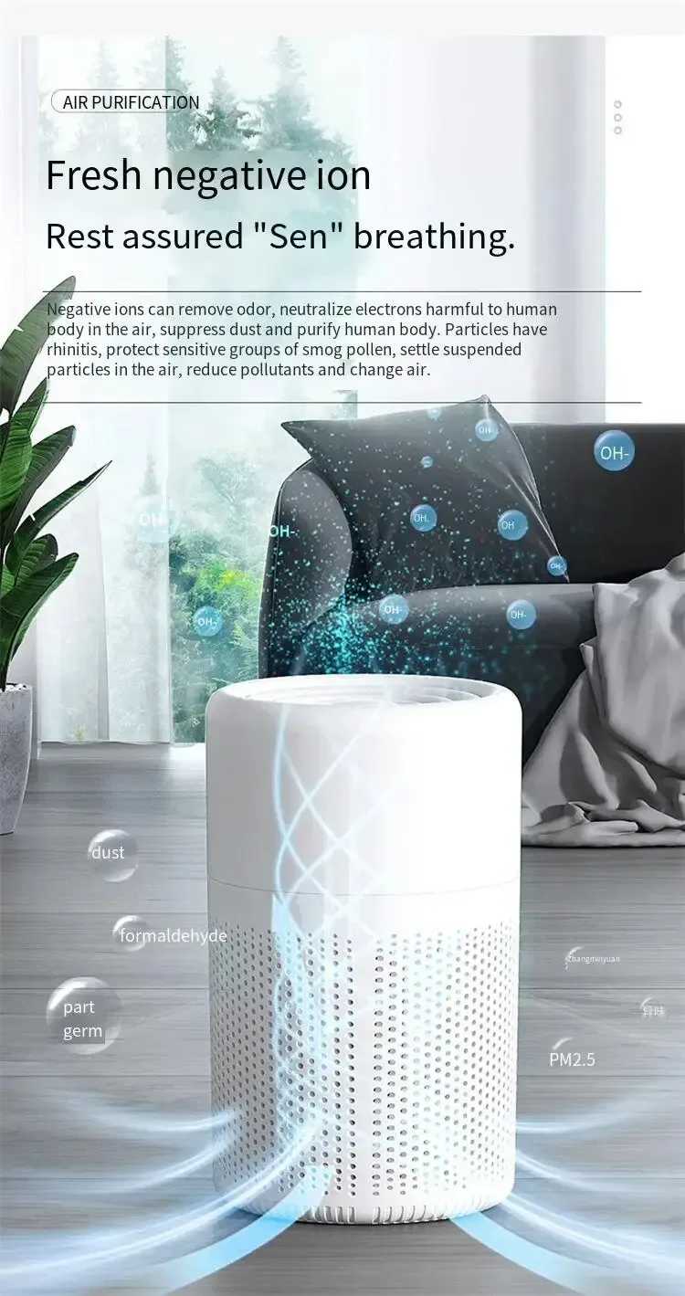 Xiaomi-Purificadores de Ar Domésticos, Filtro HEPA, Anti-alérgico,