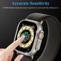 Film de protection d'écran en verre pour Apple Watch Ultra 3 2 49mm 11 10 46/42mm, Film Hydrogel iWatch 9 8 7 6 5 SE 45mm 41mm 44mm 40mm 4