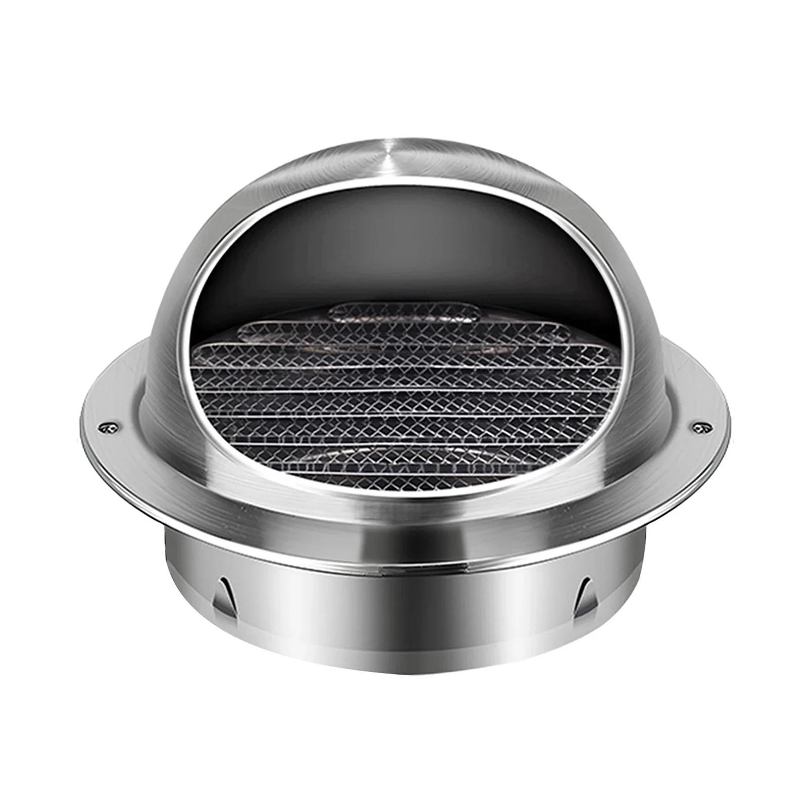 

For Wall Vents Vent Cap Rainproof Silver Stainless Steel Windproof With Pest Screens Durable High Quality Practical