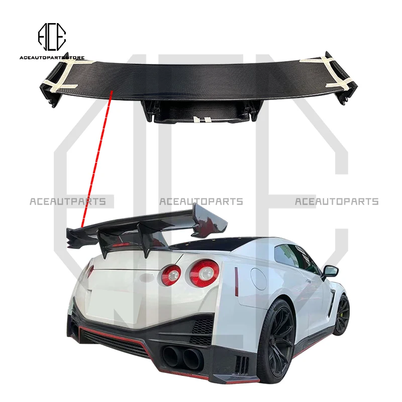 

NISMO, реальное углеродное волокно, автомобильное заднее крыло, фотободи, комплект для Nissan GTR выступ Спойлеры R35 2012-2021