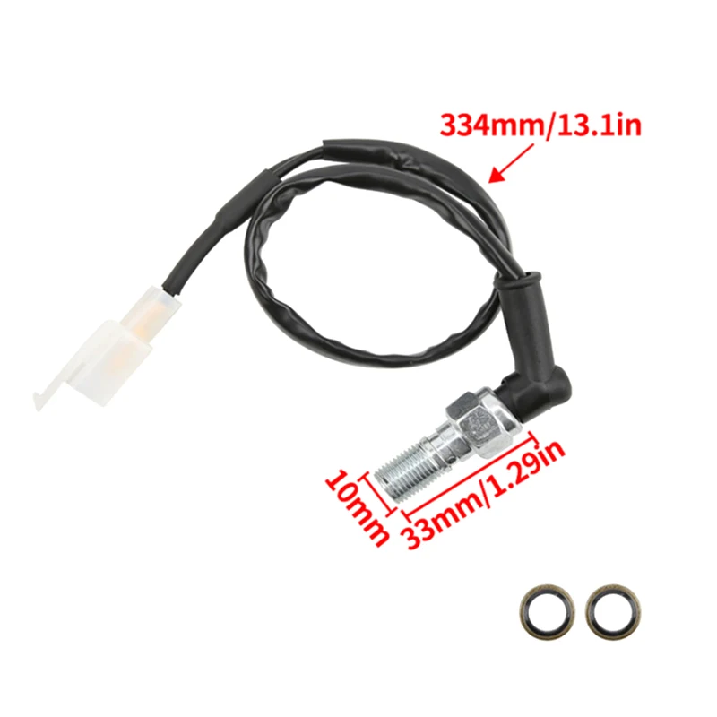 유니버설 오토바이 중공 볼트 유압 브레이크 압력 후방 라이트 스위치 M10*1.25MM 모토 액세서리