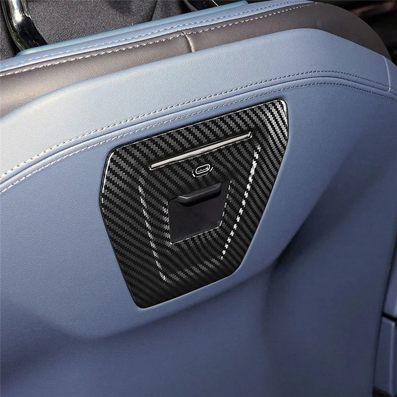 AMEXIAOXU 자동차 시트 백 핸들 패널 장식 커버 트림 BMW 5 시리즈 I5 G60 2024 인테리어 액세서리
