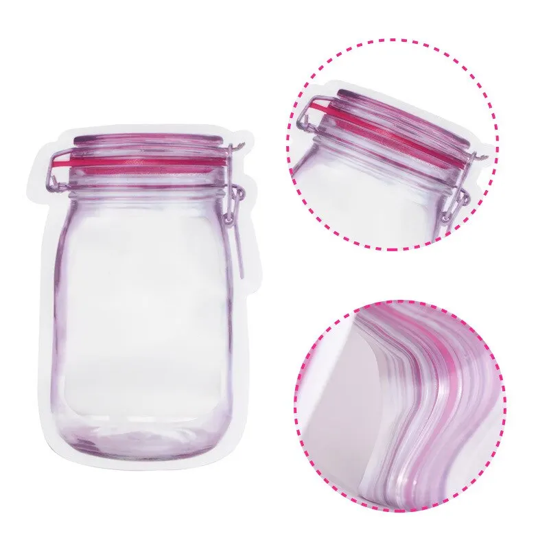 Fresh Keeping Bags Plastic Food Storage Bags Plastic Zip Lock Bags Food Storage Bags Plastic Packaging Bags Y Mason Bottle Freshness Protection Package Ziplock Bag Food Storage Bag Biscuit Snack Baby Food Zipper Buggy