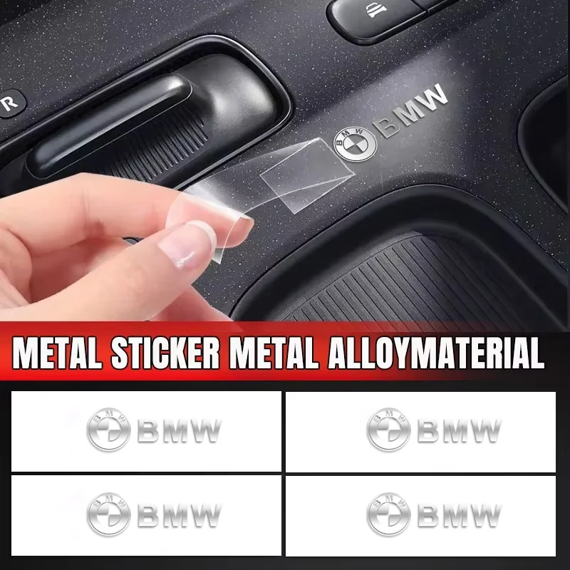 For BMW E34 E46 E39 E38 E90 E60 E36 F30 F30 F10 E92 E38 E91 M3 M5 Car Metal Creative Stickers Waterproof Dirt-proof Stickers 5