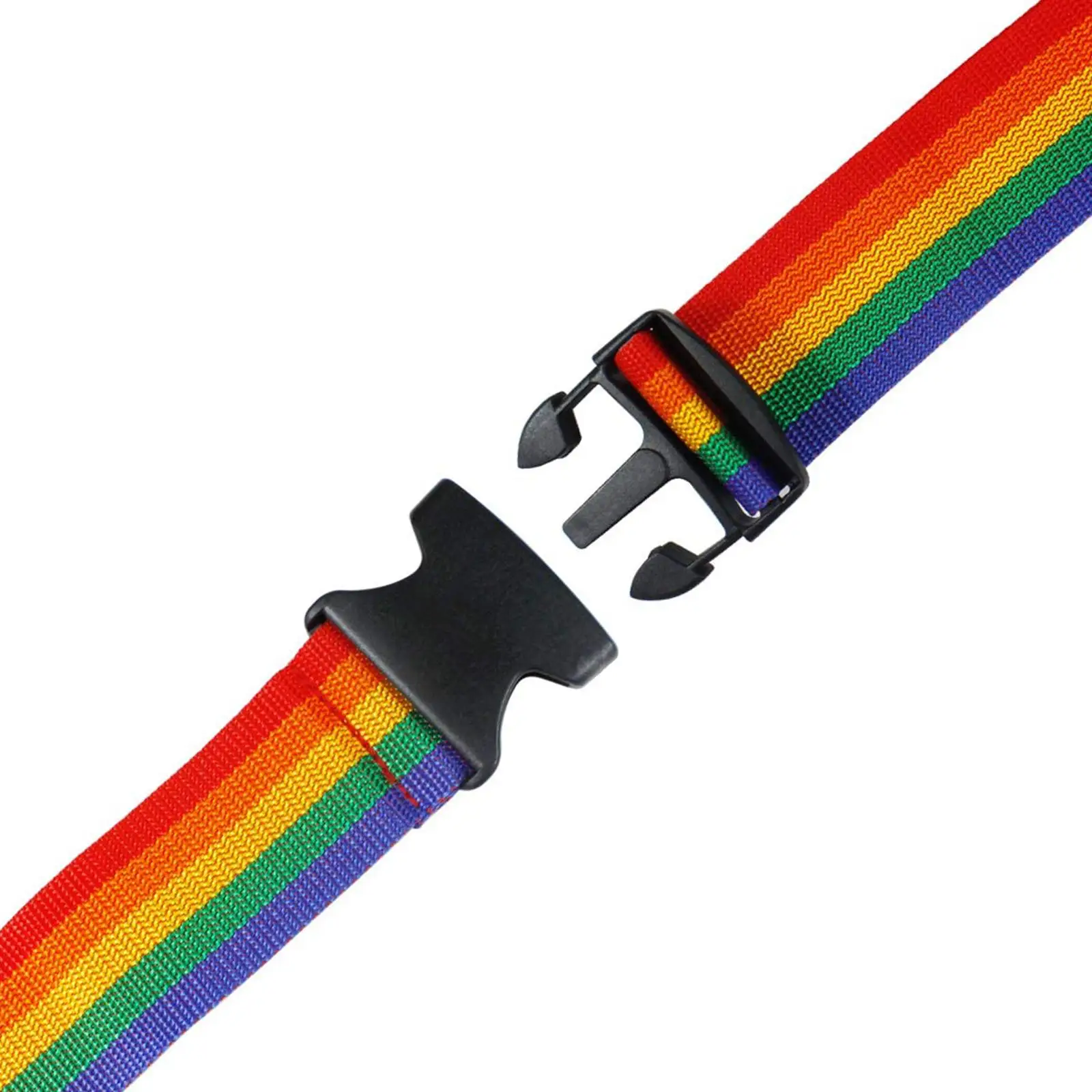 1/2 Stück Regenbogenfarbener Verstellbarer Koffergurt Reisegepäck-Schnalle Sicherheitsgepäckgurt Reisezubehör – Detail 18