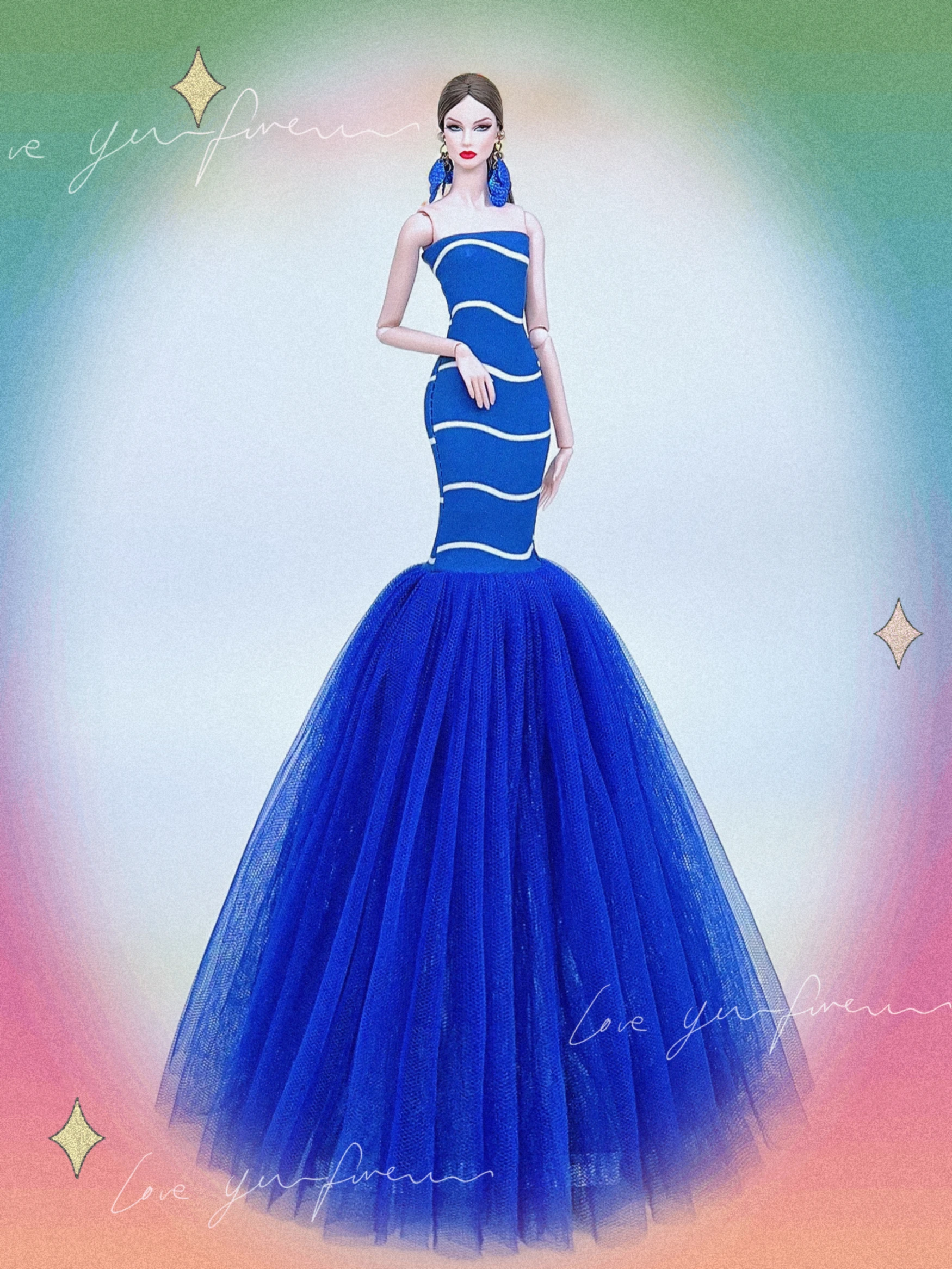 Vestido de novia caliente para muñeca bjd de 30cm, ropa de fiesta