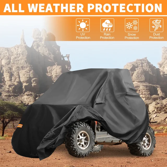 UTV Cover for Polaris RZR Turbo R Waterproof Side by Side Cover Outdoor Storage Protection 210D-PU 183*137*117cm 3