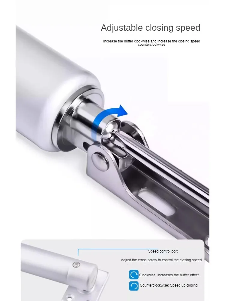 Warehouse Pneumatic Door Closer Simple Household Fireproof Automatic Door Closer Pneumatic er Positioning Safety
