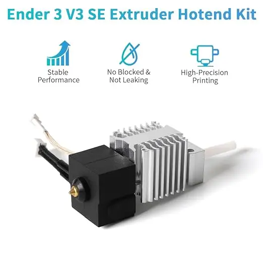 Advanced High-Temperature Hotend Kit with Titanium Heatbreak Coating