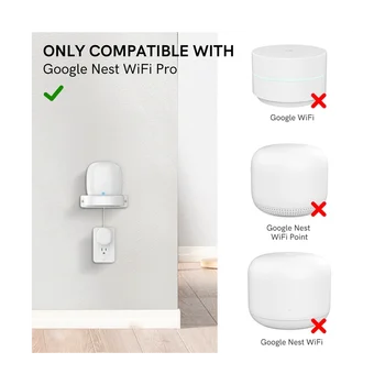 Google Nest WiFi Pro용 벽 장착 브래킷, 지능형 스피커, 벽 보관 브래킷 베이스, 1 개