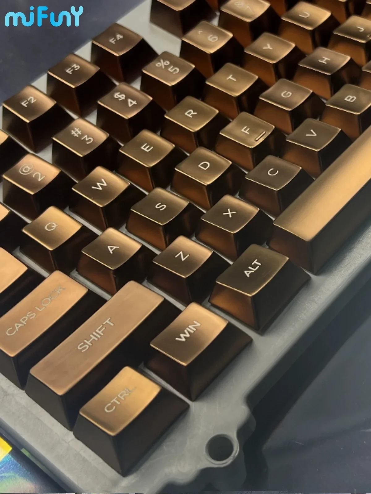 Keycaps Conjunto para Teclado Mecânico Mifuny Metal Artesão Key Caps Alumínio Keycaps Perfil Cereja Gaming Acessórios - Imagem 6