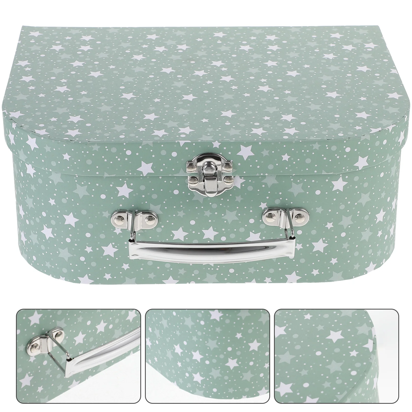 

Portable Storage Box Chocolate Holder Case Small Paper Suitcase Party Present Paperboard Suitcases Gift Packing