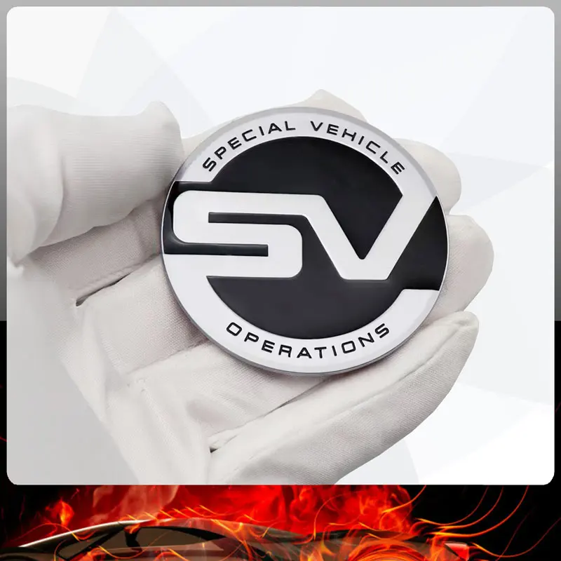 Sv Styling Emblem Car Body Sticker Car Rear Badge B-Pillar Decal Per Land Rover Range Rover Evoque Defender
