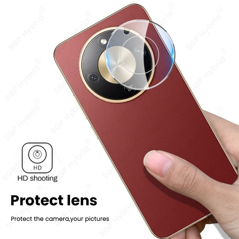 Premium 2-Pack 3D Curved Camera Protector Case with 9H Rear Lens Glass