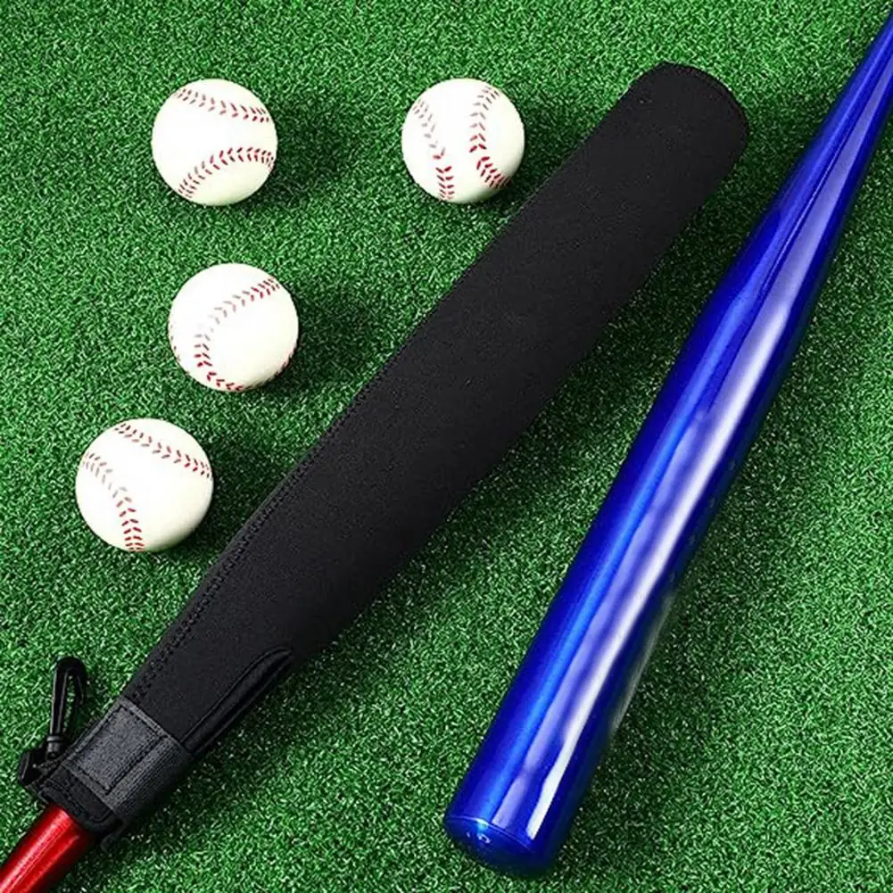 Baseball Bat Cover Soft Fastener Tape Design with Clip Neoprene Baseball Bat Protector Cover Softball Sleeve Sports Supplies