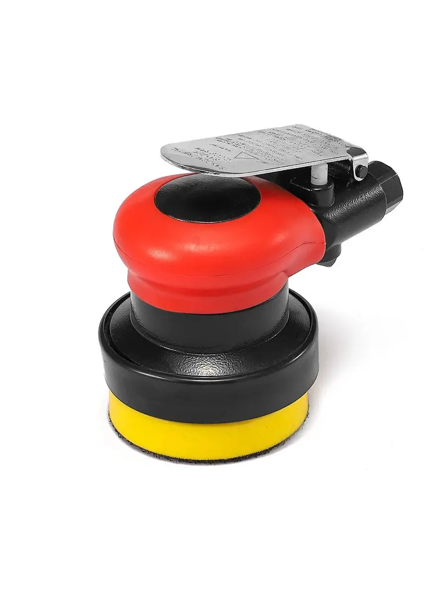 Pneumatic 3" Random Orbital Palm Sander with 10 Polishing Buffing Pads kit