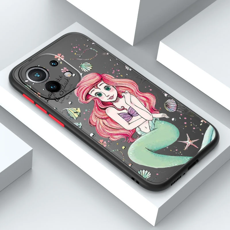 

Princess Cartoon For Xiaomi Mi 13 12 12S 12T 12X 11 11T 10 9T Lite Pro Ultra Frosted Translucent Hard Phone Case Phone Case