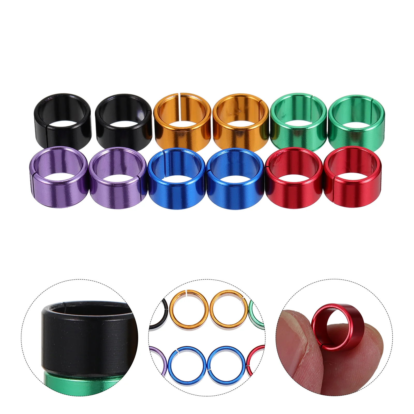 

12Pcs Blank Chicken Leg Bands Bird Chicks Ducks Poultry Clip on Leg Rings