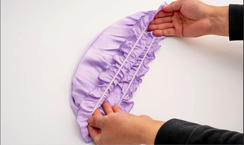 Natural silk cap designed to reduce friction during sleep