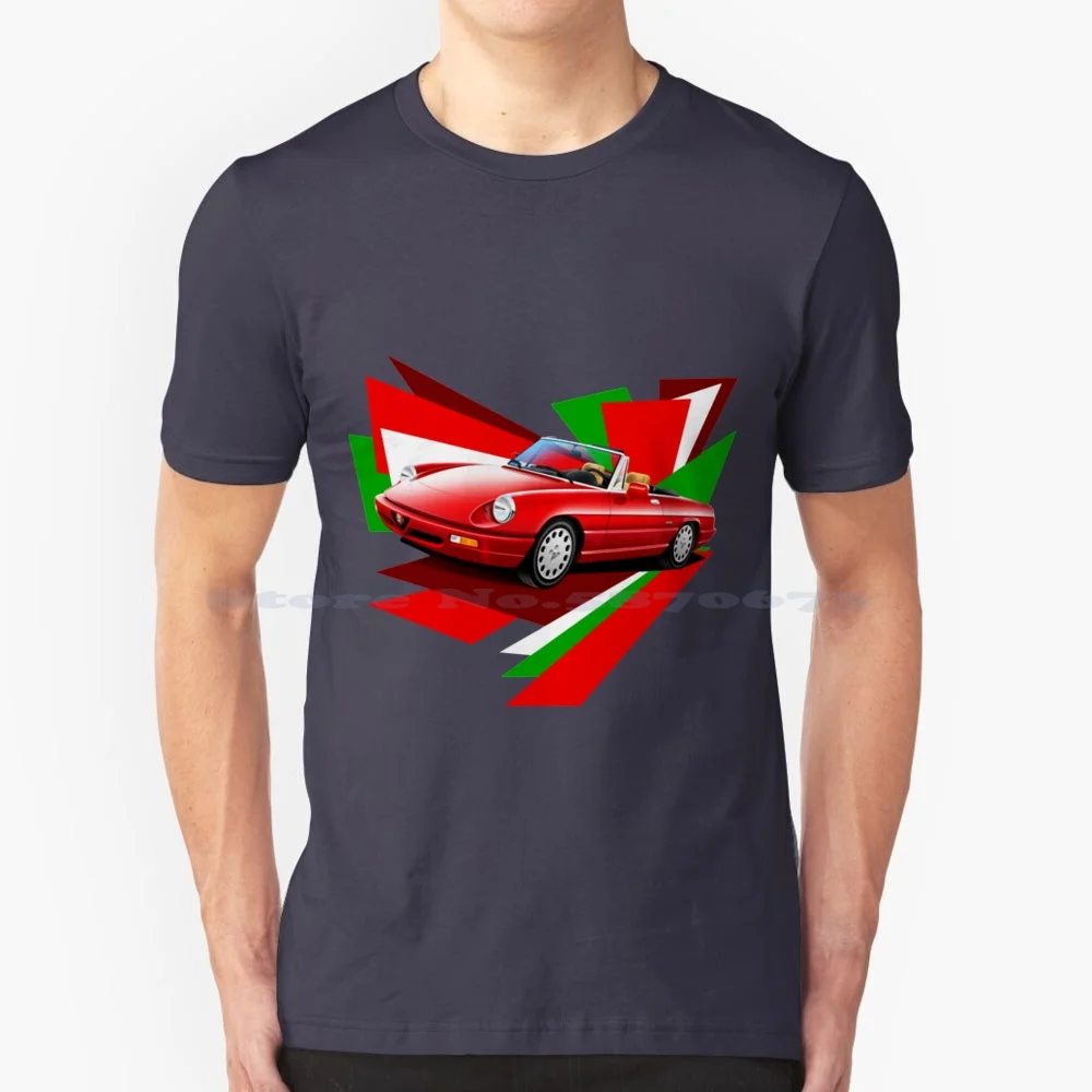Alfa Romeo Classic Car T Shirt 100% Cotone Tee Alfa Brera Alfa Romeo Prezzo Giulia Auto Alfa Romeo Giulia Veloce Alfa 164 Alfa