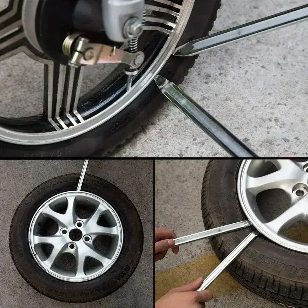 New 10inch Car Tire Wrench Steel Spoon Portable Removal Tool Motorcycle Bicycle Car Accessories Repair Tools
