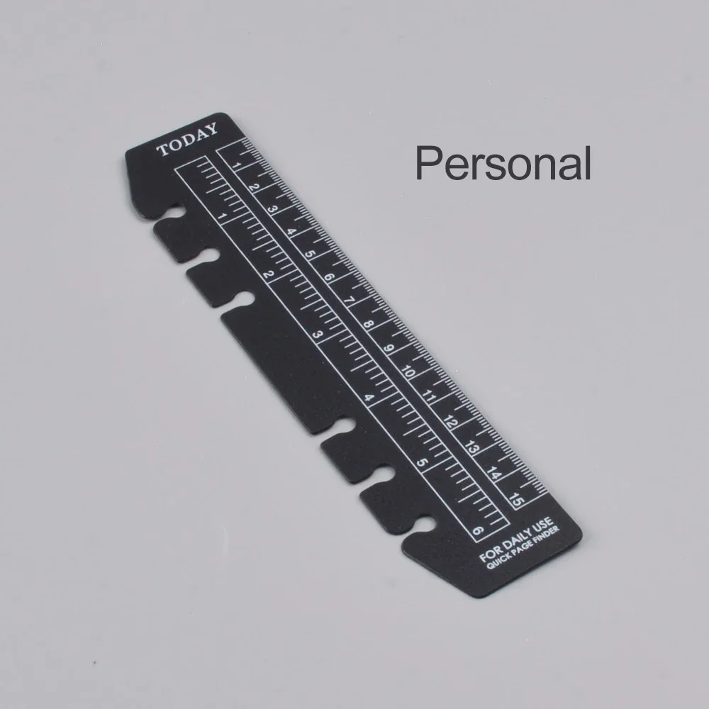 Bookmark Ruler for Rings Notebook 6 hole A5 Personal Size Elastic Drawing  Tool Soft Plastic Partition For Planner And Organizer