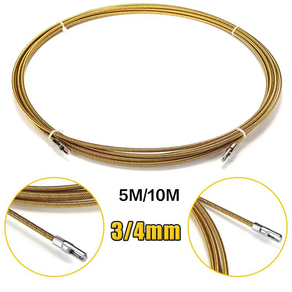 전기 케이블 풀러 덕트 와이어 로더, 천장 벽 덕트 케이블 푸시 스레더 스레딩 도구, 10m, 3mm