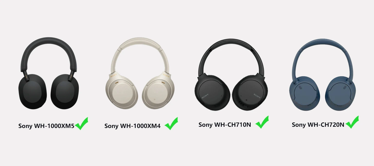 Hard Carrying Case for Sony WH-1000XM5 WH-1000XM4 Headphones Protective Travel Storage Bag Compatible with Accessories