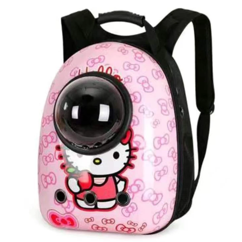 

Hello Kitty Cat bag out portable space capsule pet bag double shoulder large capacity portable cat supplies cage pet backpack