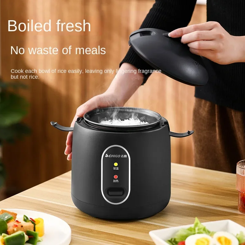 Mini Rice Cooker 1.2L Multi functional Rice Cooker Household Student Dormitory Steaming Pot 4
