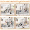 Kids Couch, Modular Kids Play Couch, Fold Out Toddler Couch Building Convertible Kids Floor Sofa and Foam Couch 6