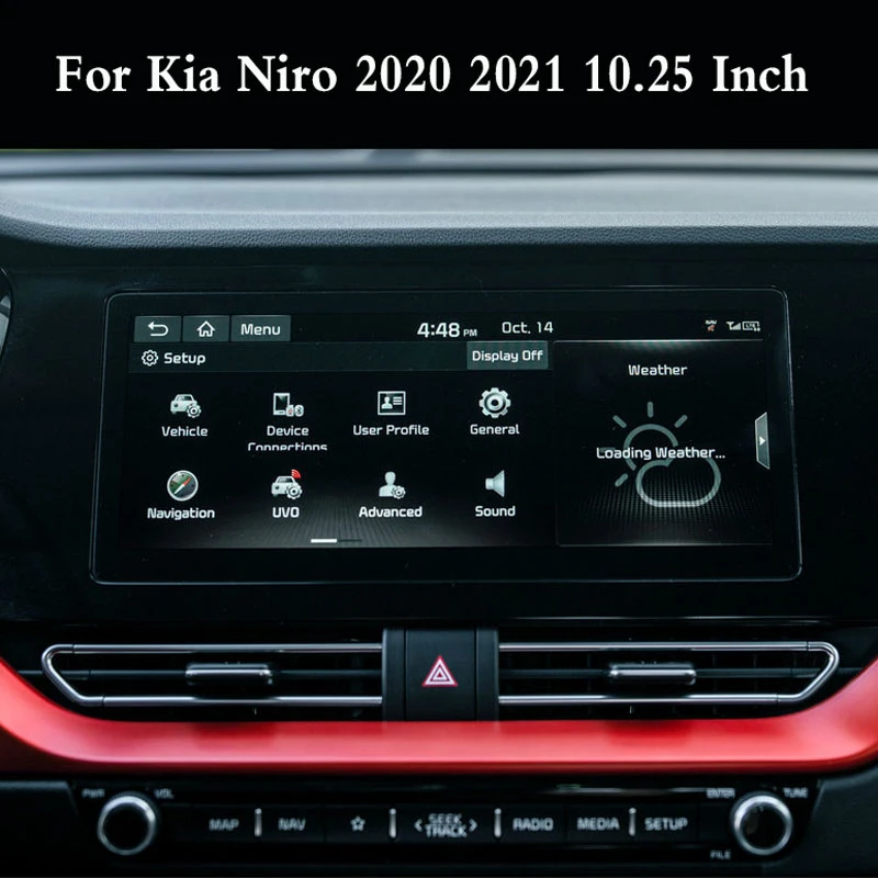Tempered Glass Film For Kia Niro 2020 2021 10.25 Inch Car Navigation