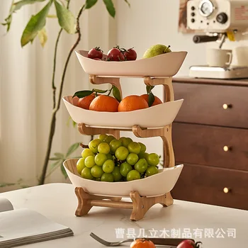 Piatto di frutta Piatto di plastica Piatto di snack Creativo moderno Cesto di frutta secca Piatto di caramelle Torta Stand vassoi da dessert fruteros de cocina 1
