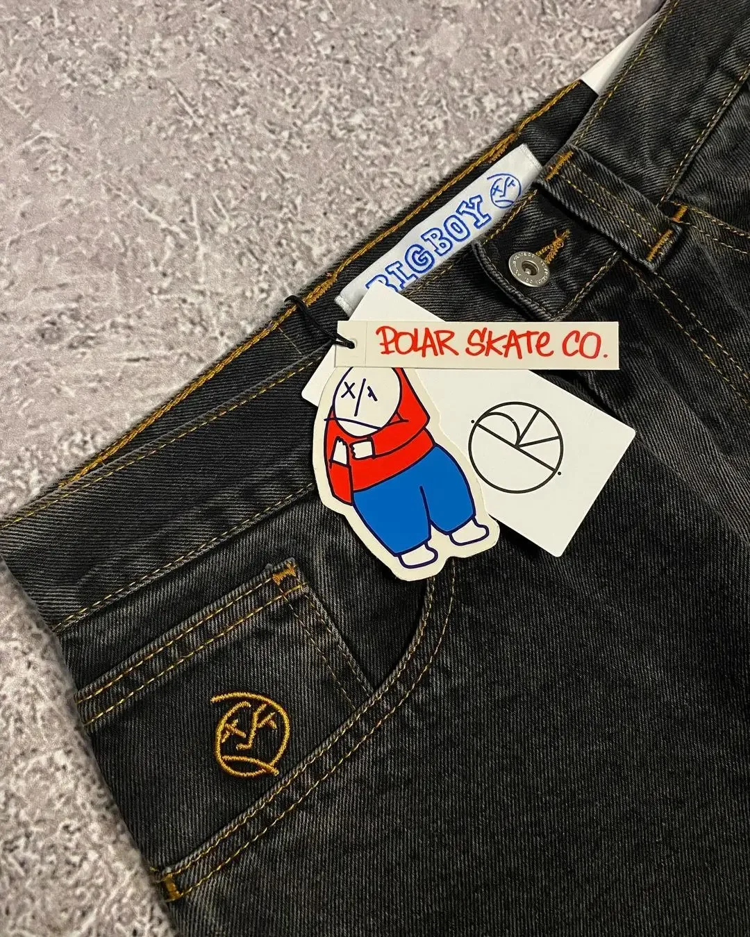 Harajuku Y2K Big Boy Jeans Donna Nuovi Pantaloni Vita Alta Gamba Larga Pantaloni Streetwear Hip Hop Cartoon Ricamo Grafico Jeans Larghi