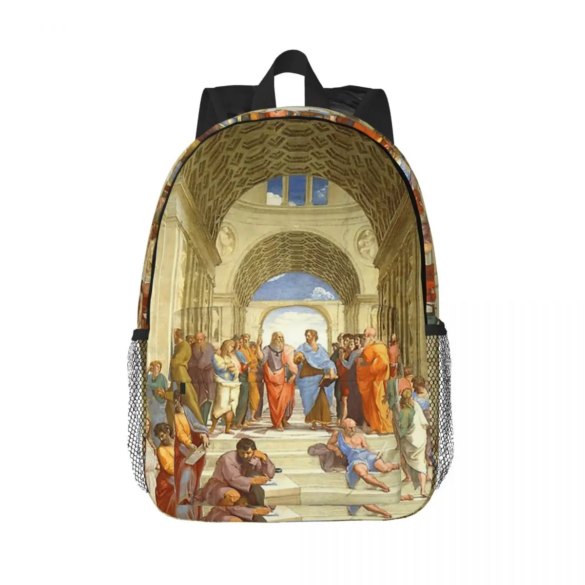 

The School Of Athens Backpacks Teenager Bookbag Cartoon Students School Bags Laptop Rucksack Shoulder Bag Large Capacity