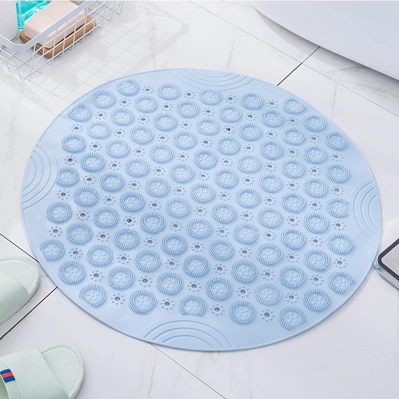 Round Pvc E Bathroom Mat Hydrophobic Suction Cup Mat Bathroom Mage Mat 53 X 53 Cm