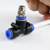 10 Sets Adjustable Copper Misting Nozzle Universal Spray Sprinkler With 8mm Tee Connector for Watering Irrigation Cooling 5