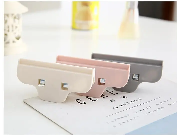 Portable large Kitchen Storage Food Snack Seal Sealing Bag Clips Sealer Clamp Plastic Tool 5Pcs/lot