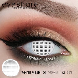 Vibrant Cosplay Halloween Contact Lenses with Anime-Inspired Colors (WHITE-MESH)