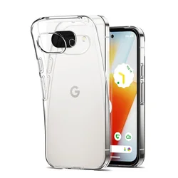 Silicone Shockproof Clear Phone Case with Thin Back Cover - Pixel 10Pro XL (Clear)