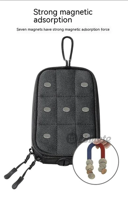 thumbnail image 2 of Magnetic Tank Pouch For Motorcycle – Water-Resistant Phone/GPS Holder For Steel Gas Tanks 2 of 11