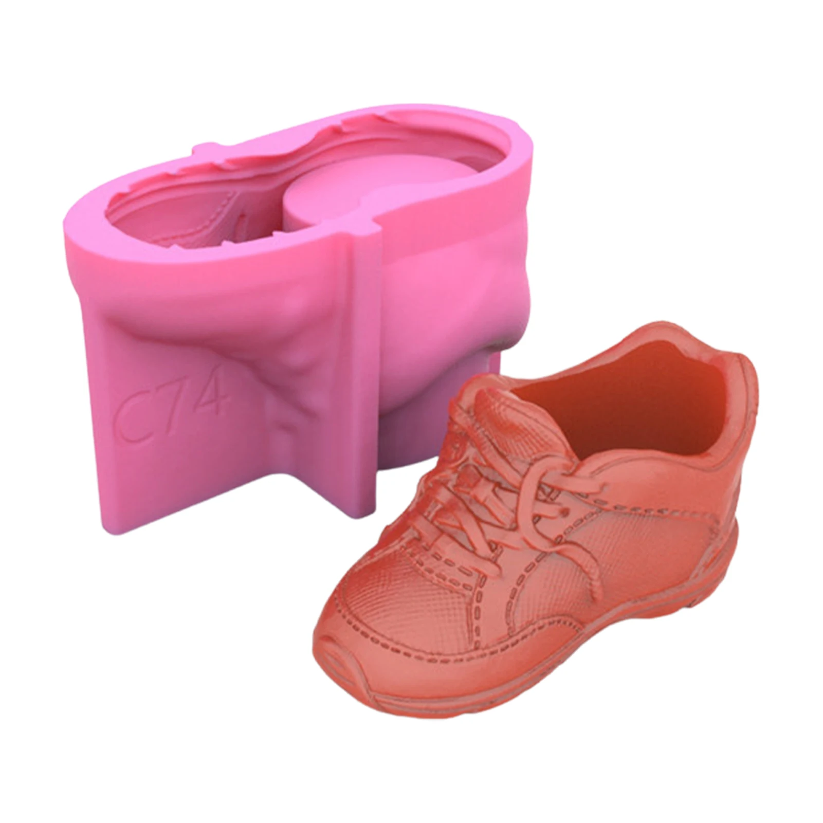 Silicone Soap Molds 3D Sneaker Shoes Resin Mold Large Shoe Shape