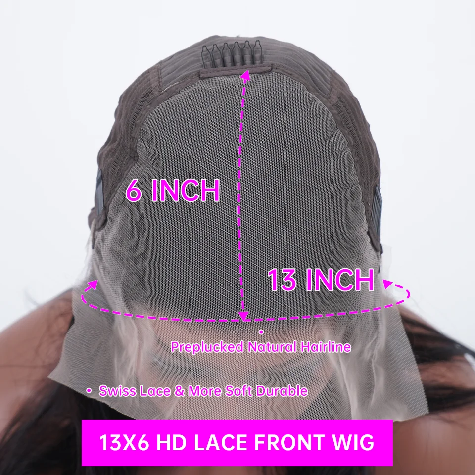 40 Inch 13x6 Hd Straight Lace Frontal Wigs Transparent Brazilian Lace Front Human Hair Wig For Women 360 Full Lace Wig 6